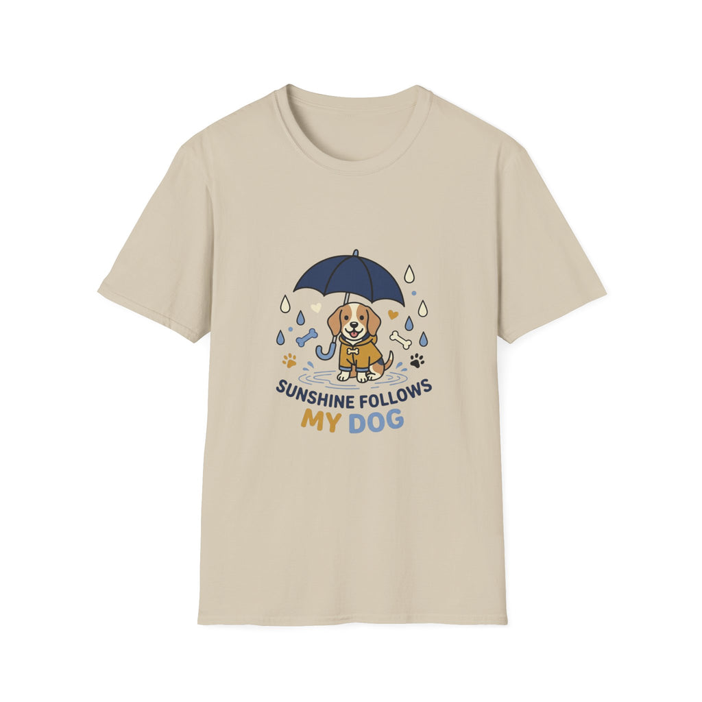 'Sunshine Follow My Dog' Graphic T-Shirt