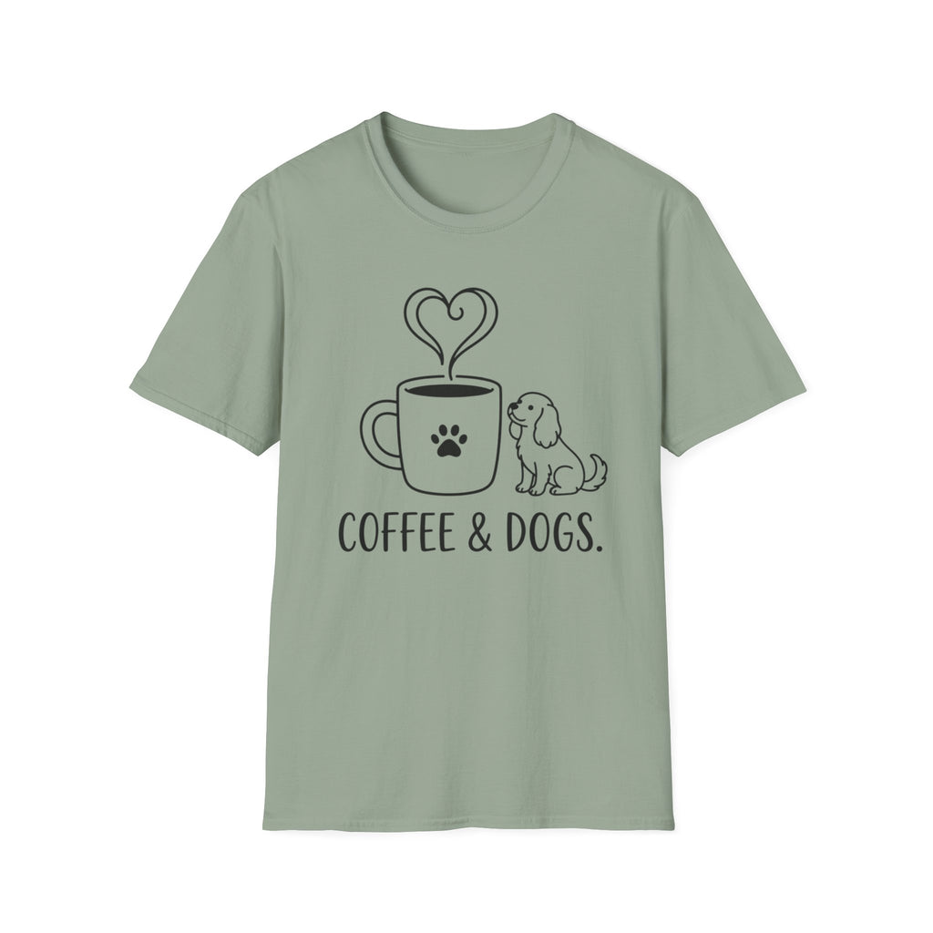 'Coffee & Dogs' Graphic T-Shirt