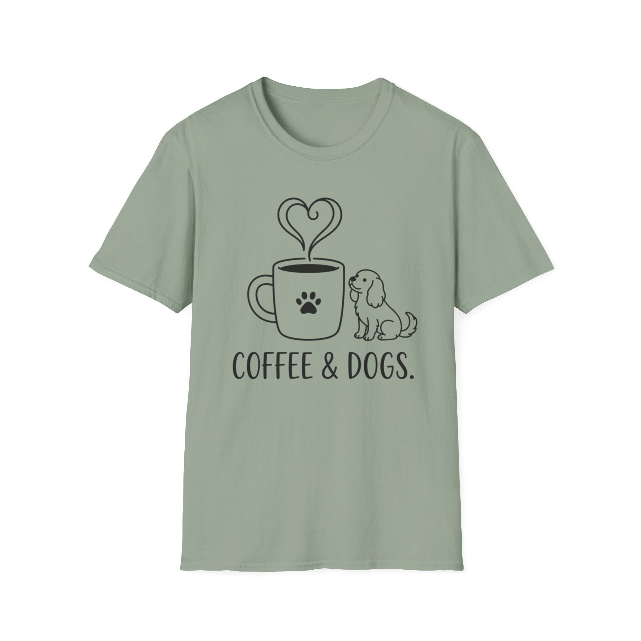 'Coffee & Dogs' Graphic T-Shirt