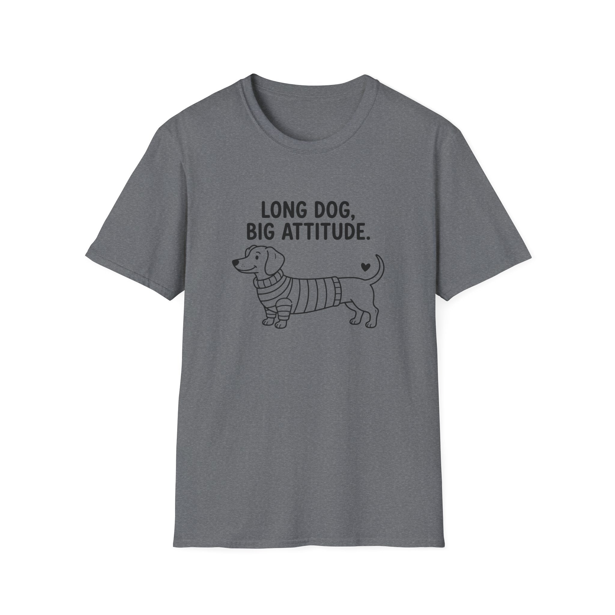 'Long Dog Big Attitude' Graphic T-Shirt