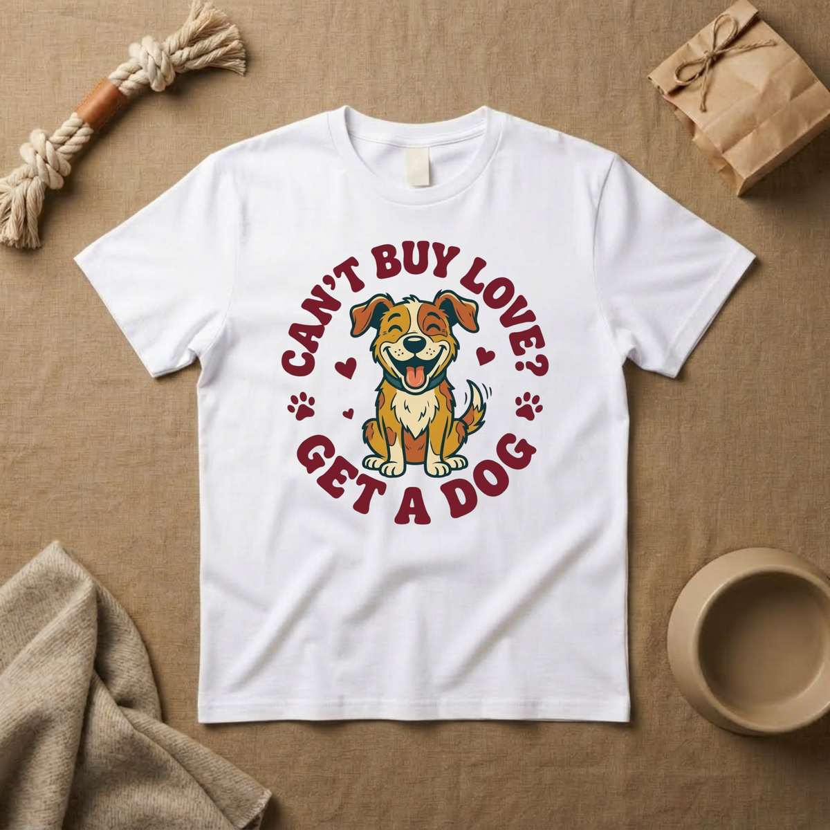 Cant Buy Love? Get A Dog T-Shirt