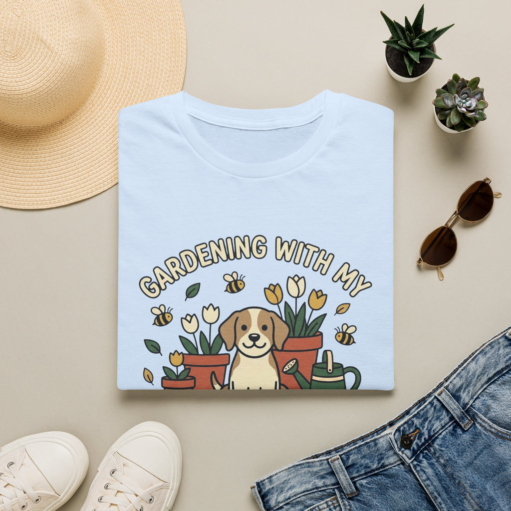 'Gardening With My Digging Buddy' Graphic T-Shirt