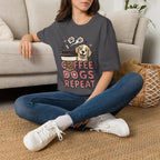 'Coffee Dogs Repeat' Graphic T-Shirt
