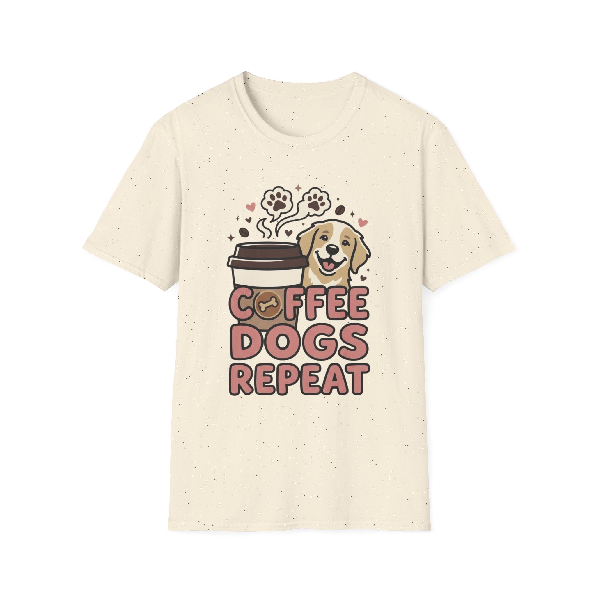 'Coffee Dogs Repeat' Graphic T-Shirt