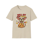 'Will Sit For Pizza' Graphic T-Shirt