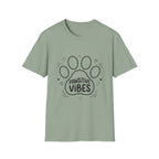 'Pawsitive Vibes' Graphic T-Shirt