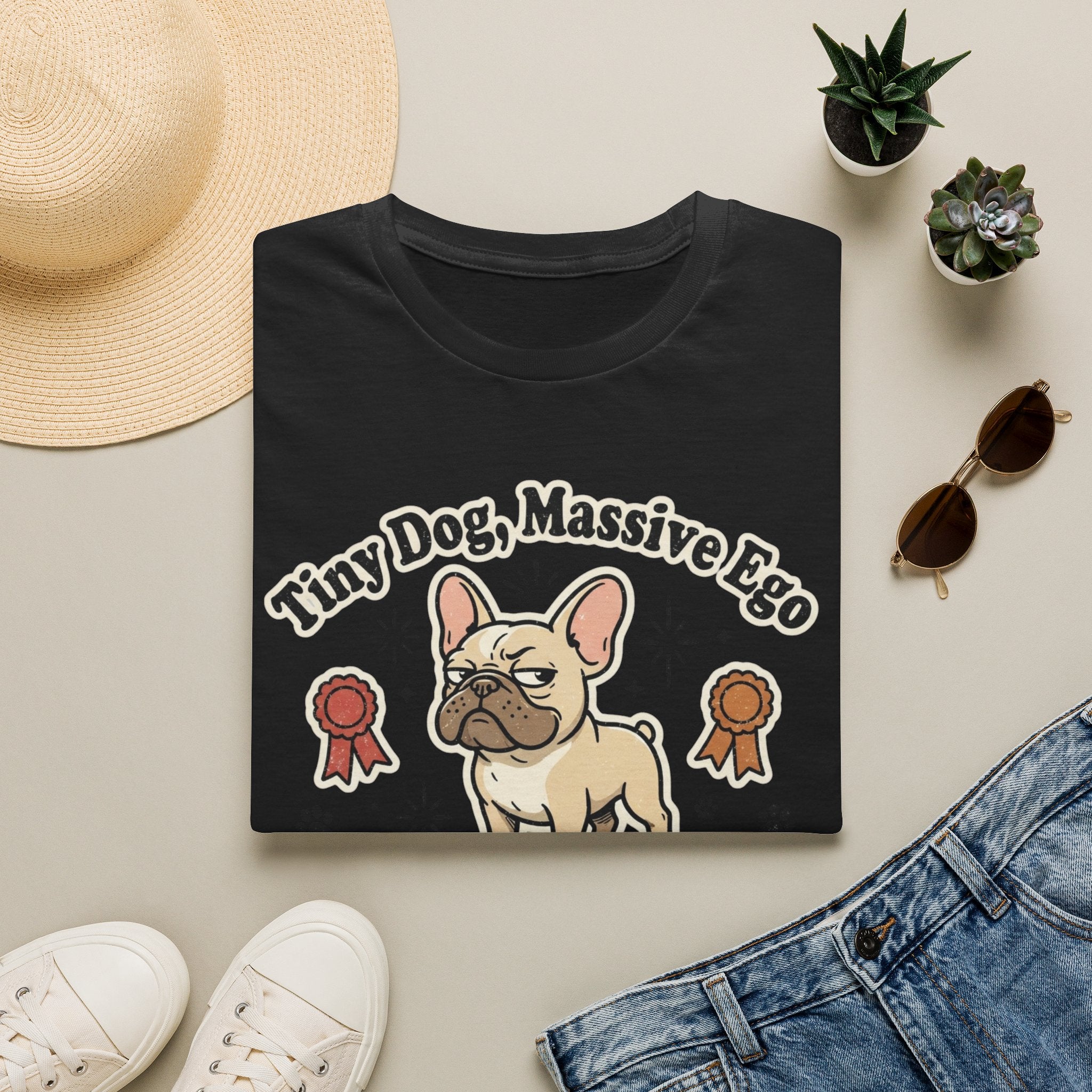 'Tiny Dog Massive Ego' Graphic T-Shirt