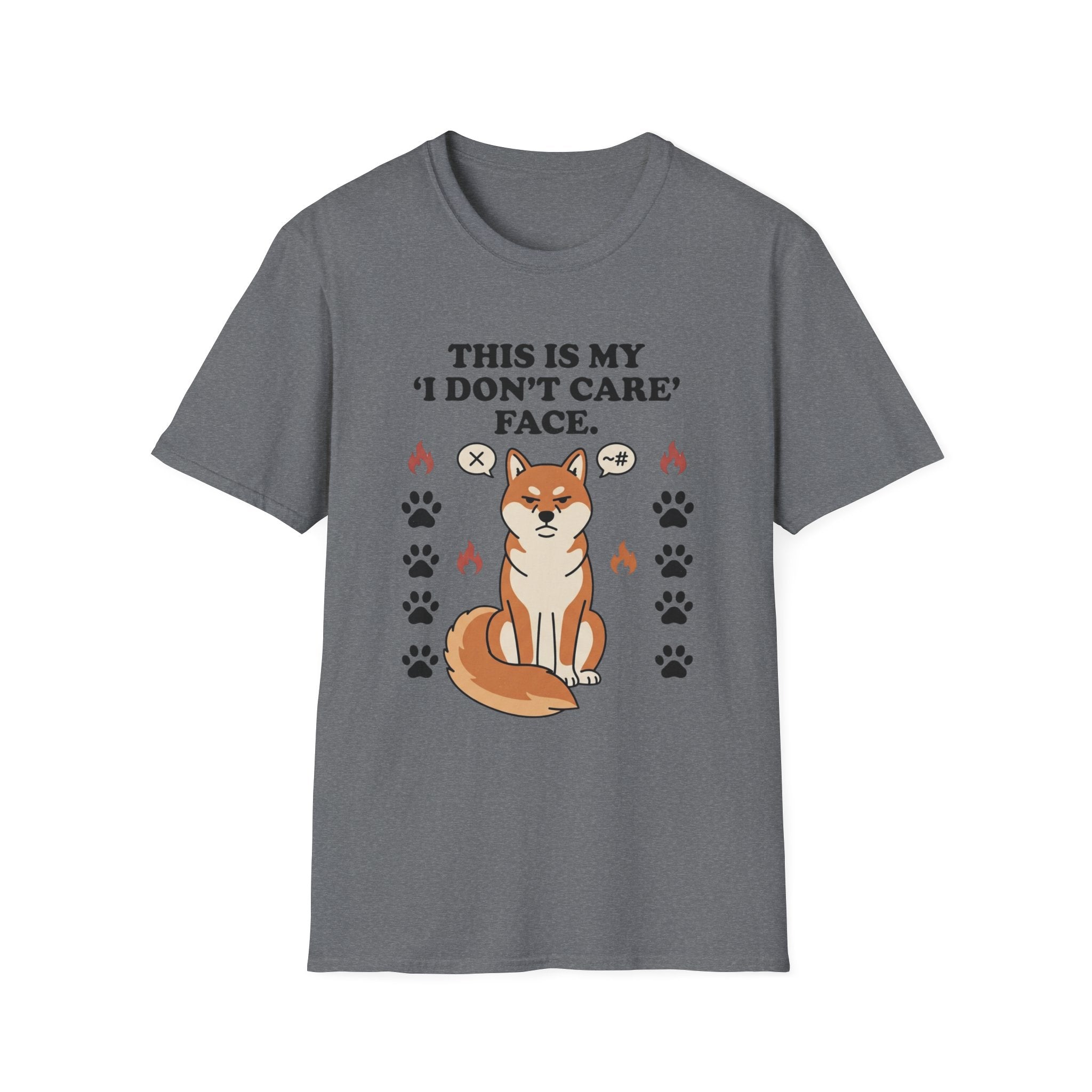 'This Is My I Dont Care Face' Graphic T-Shirt
