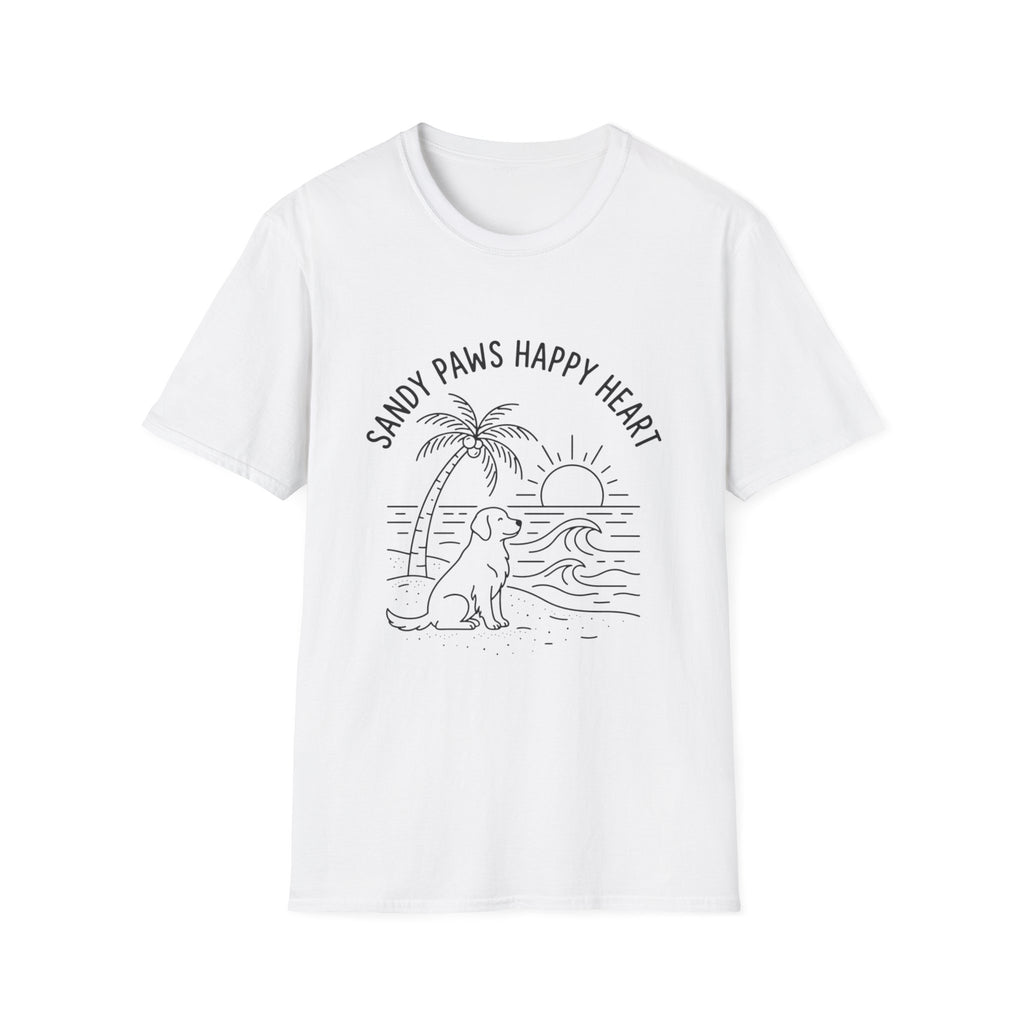 'Sandy Paws Happy Heart' Graphic T-Shirt