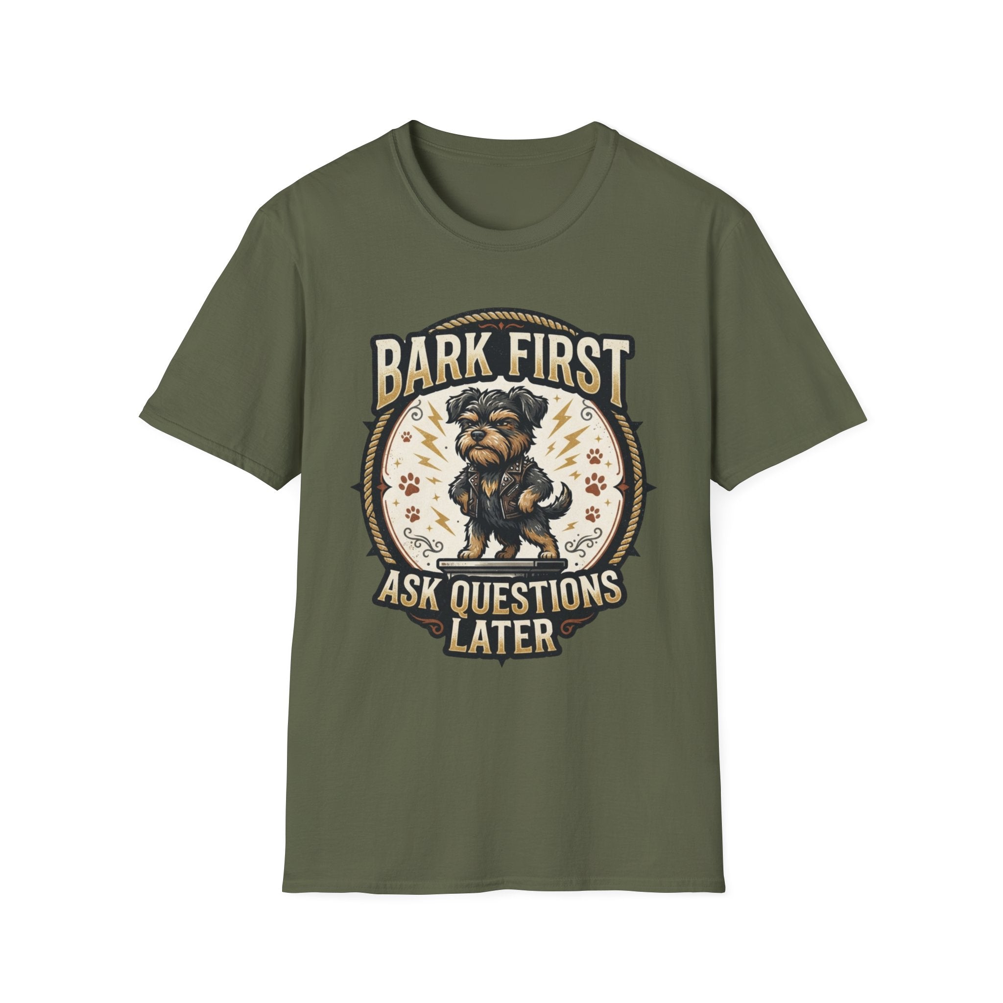 'Bark First Ask Question Later' Graphic T-Shirt