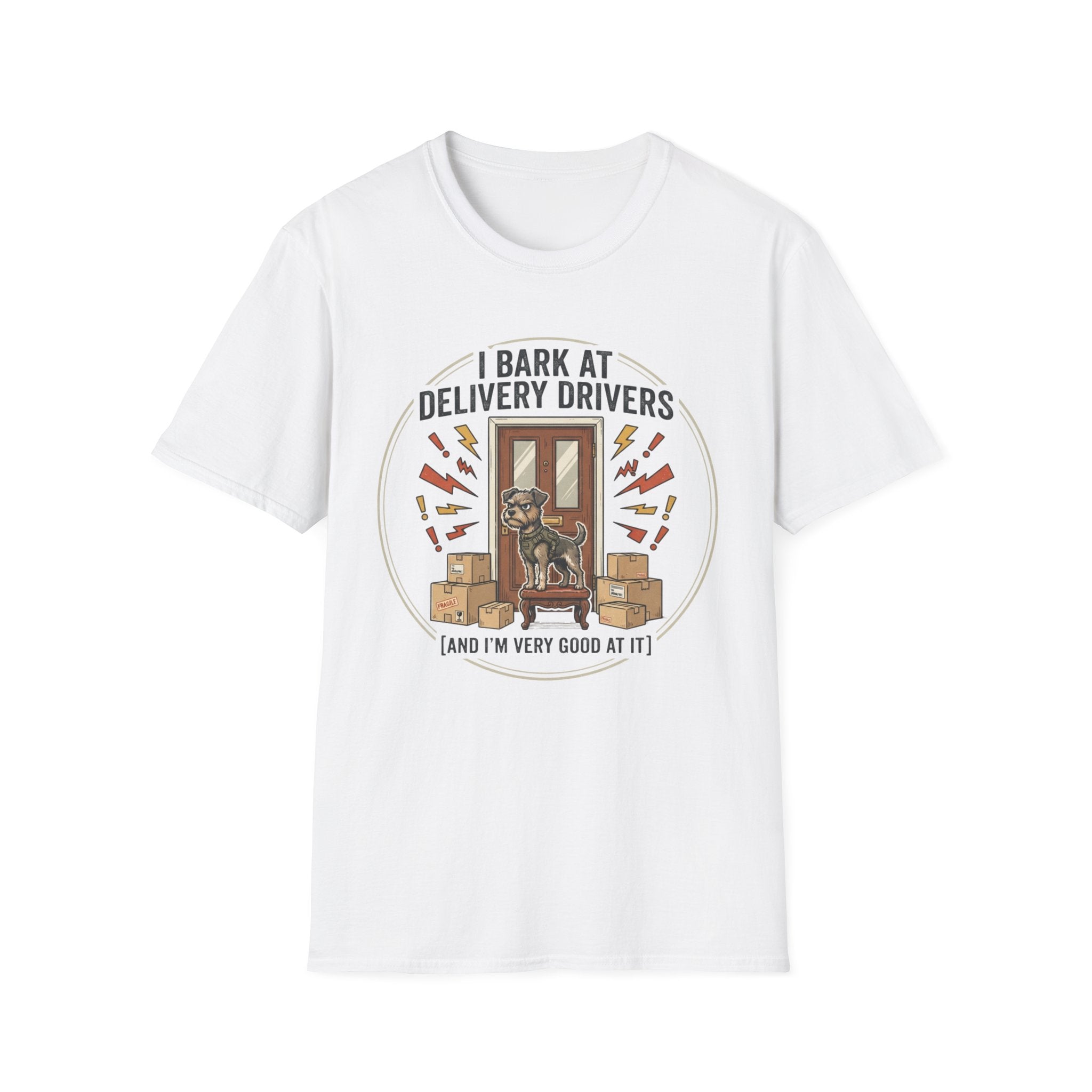 'I Bark At Delivery Drivers' Graphic T-Shirt