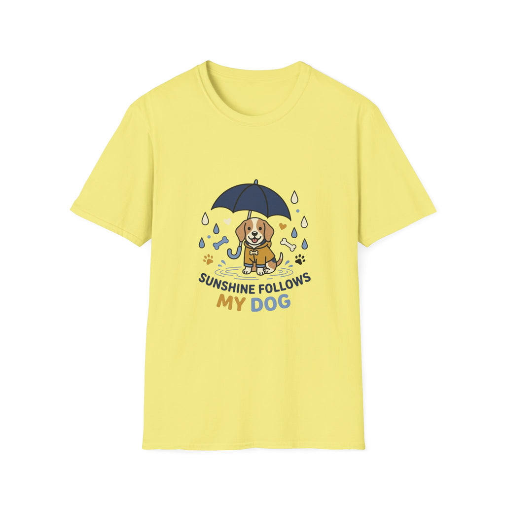 'Sunshine Follow My Dog' Graphic T-Shirt