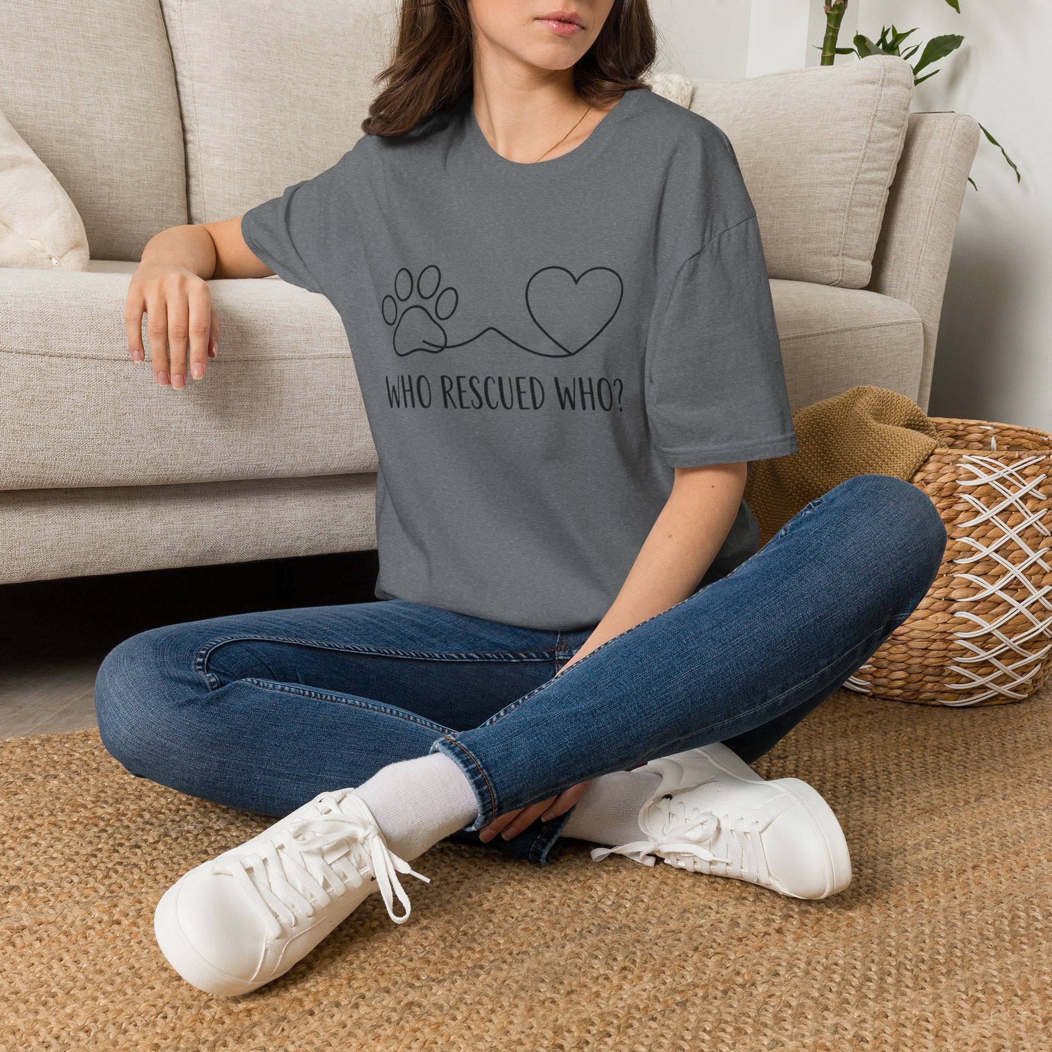 'Who Rescued Who?' Graphic T-Shirt