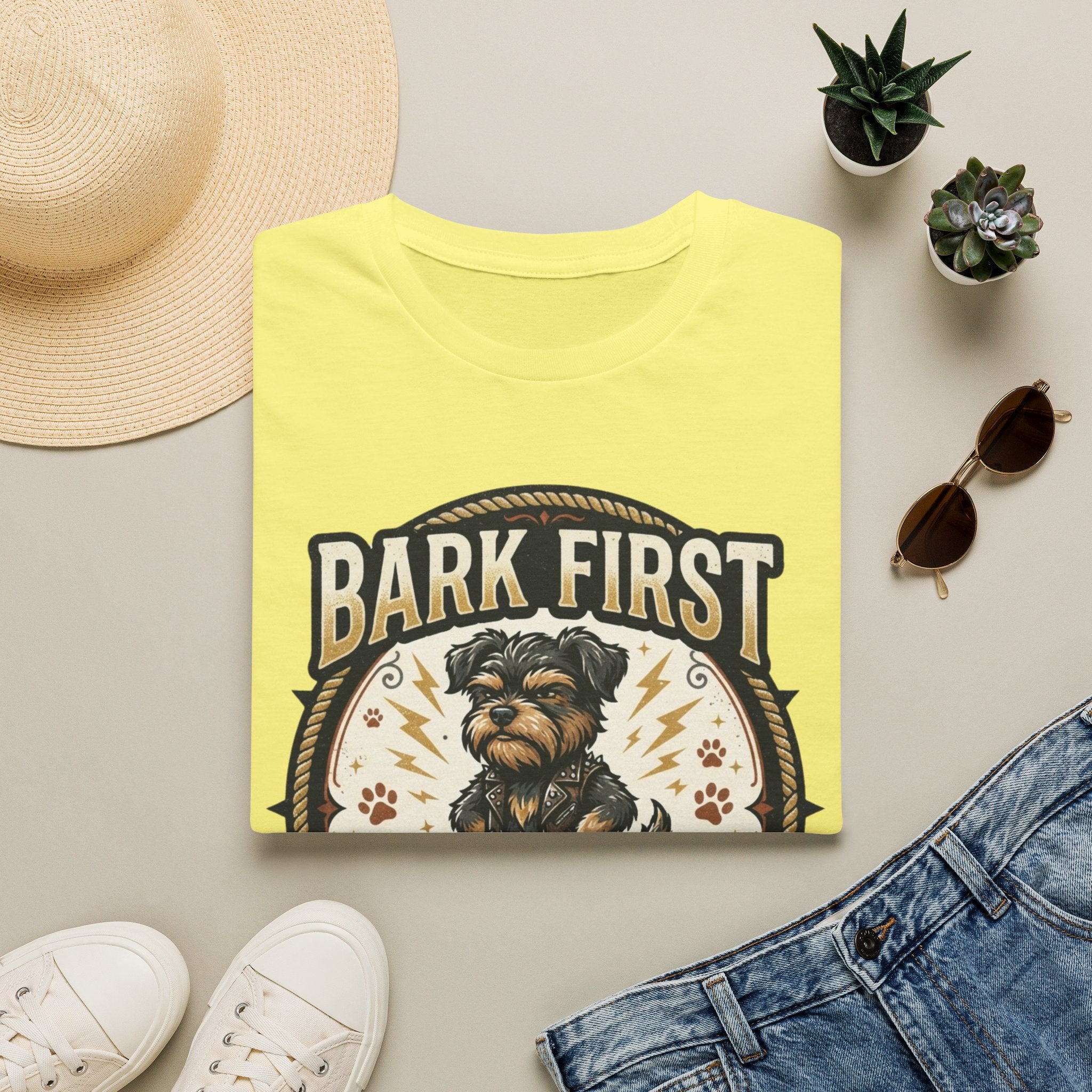 'Bark First Ask Question Later' Graphic T-Shirt