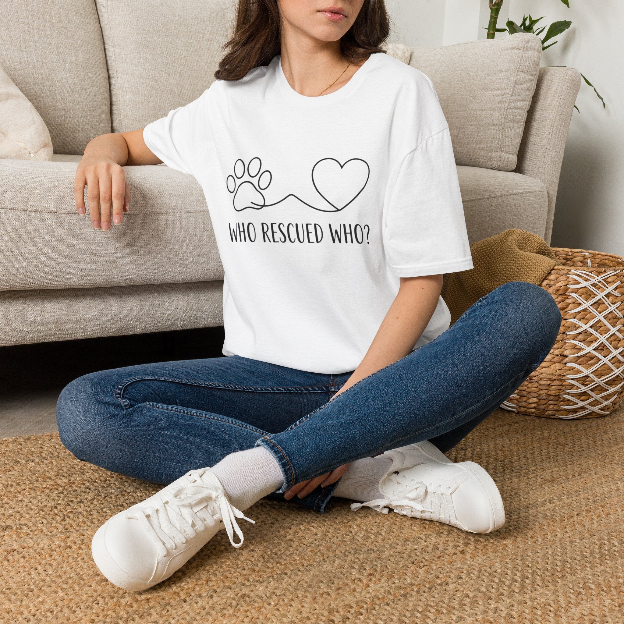 'Who Rescued Who?' Graphic T-Shirt