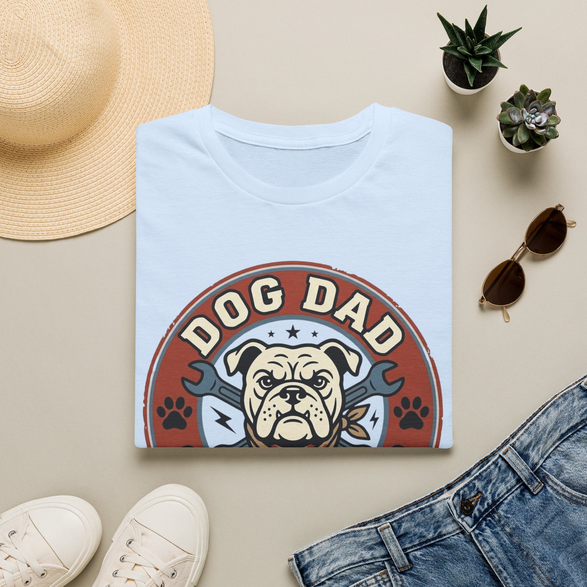 'Dog Dad Garage Club' Graphic T-shirts