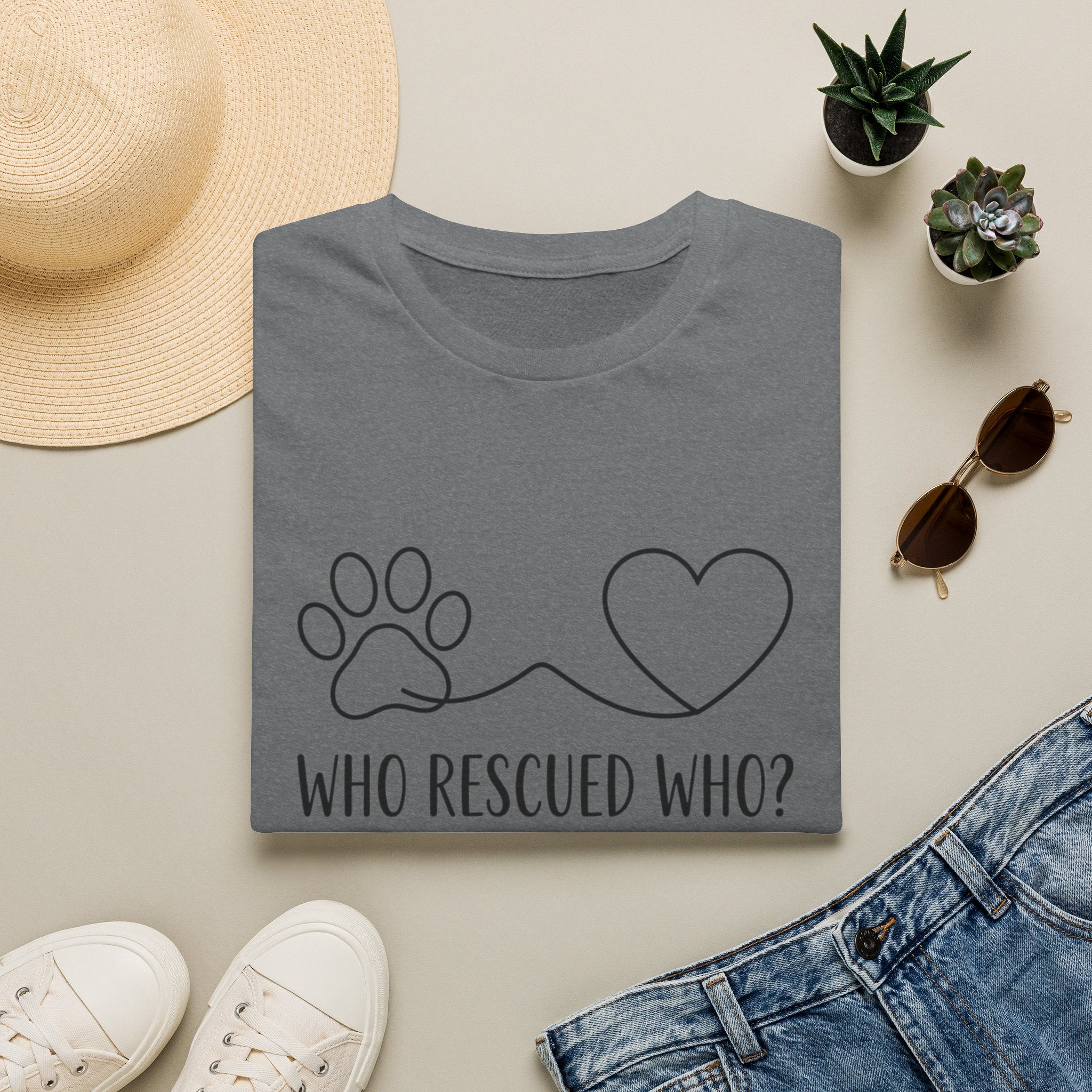 'Who Rescued Who?' Graphic T-Shirt