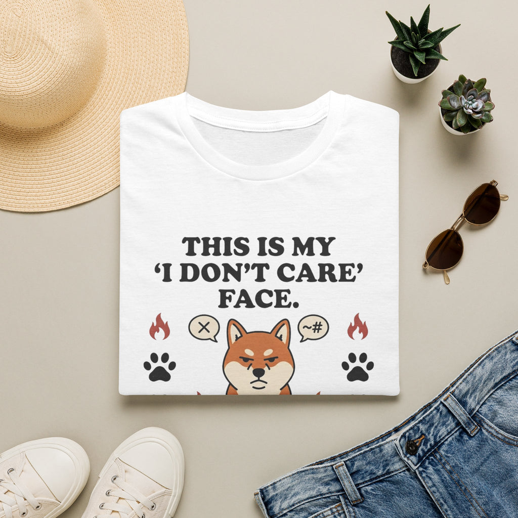 'This Is My I Dont Care Face' Graphic T-Shirt