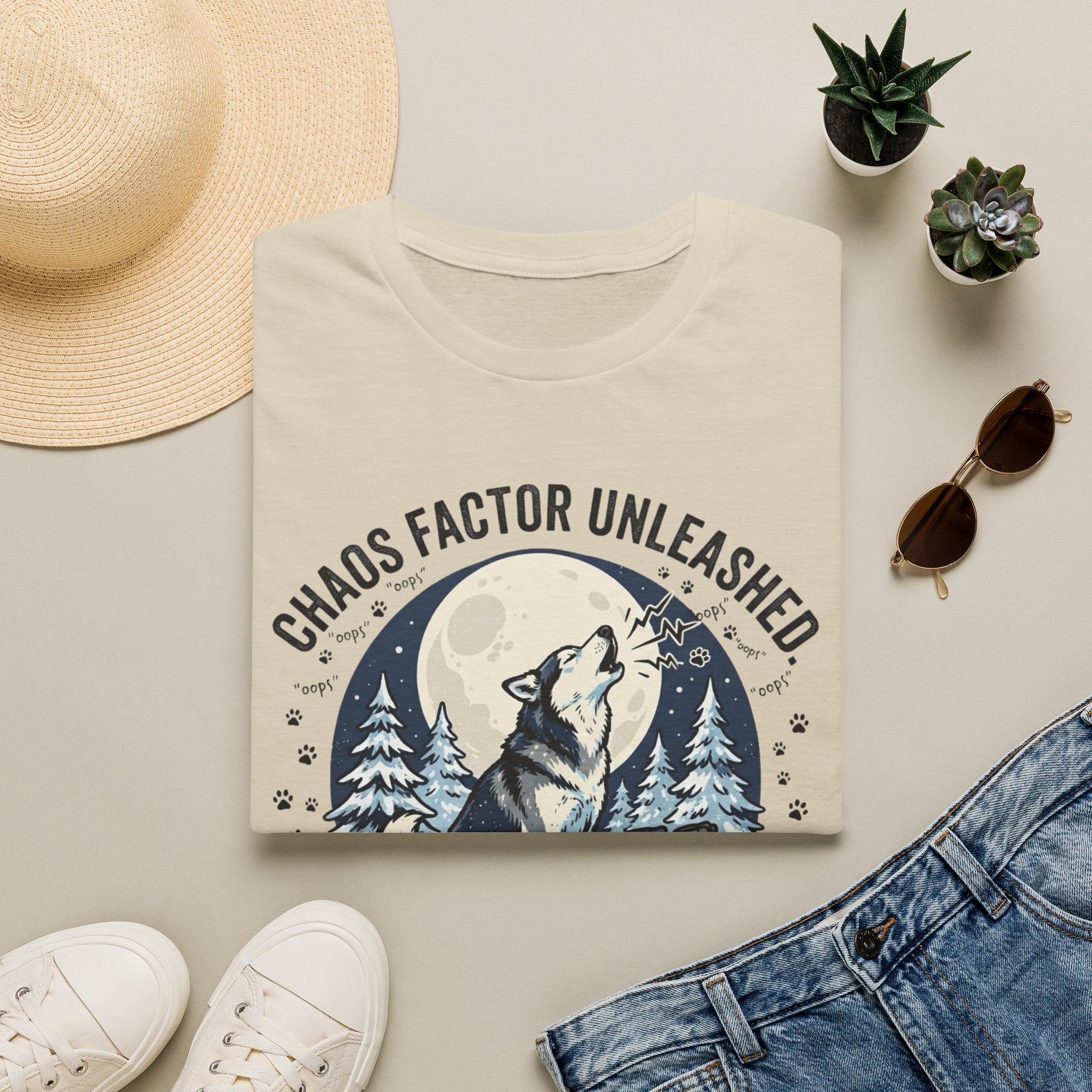 'Husky Noise Patrol' Graphic T-Shirt