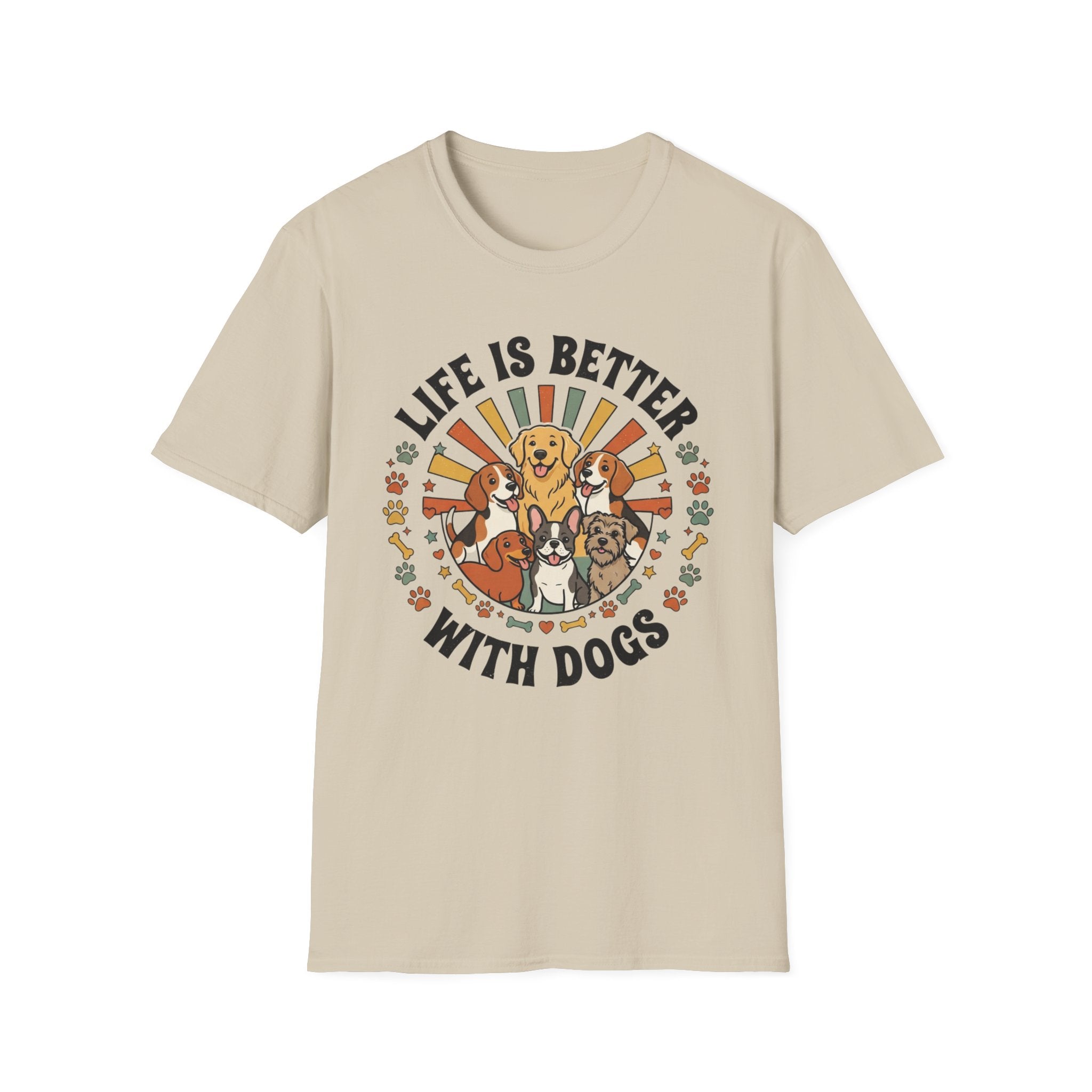 'Life Is Better With Dogs' Graphic T-Shirt
