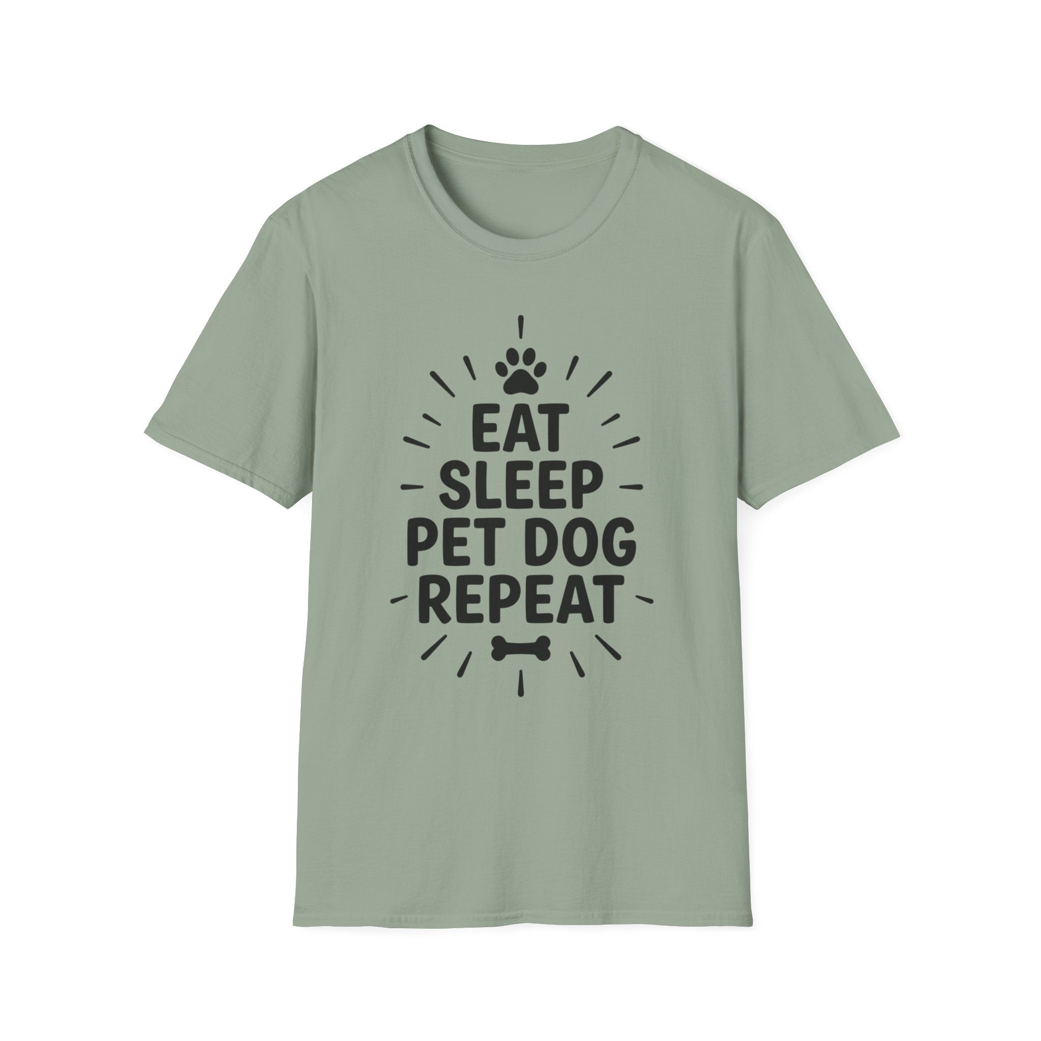 'Eat Sleep Pet Dog Repeat' Graphic T-Shirt