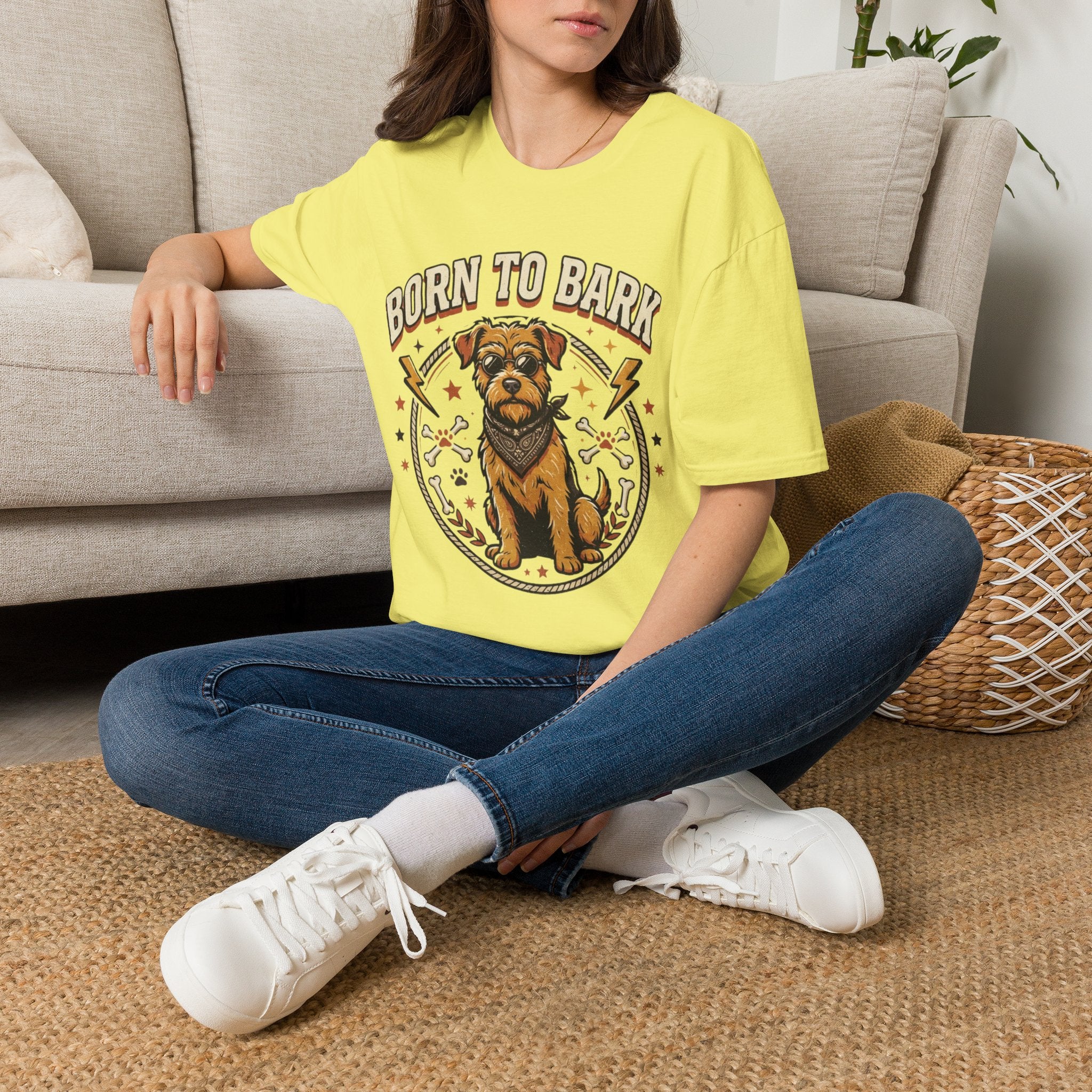 'Born To Bark' Graphic T-Shirt