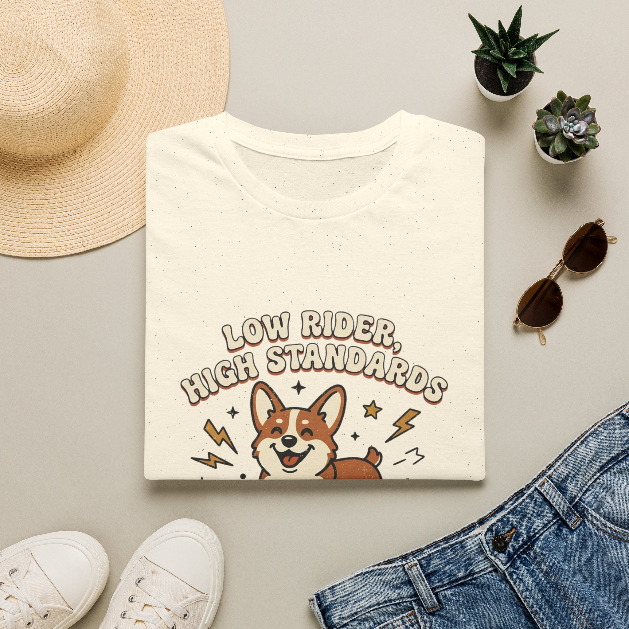 'Low Rider, High Standards' Graphic T-Shirt
