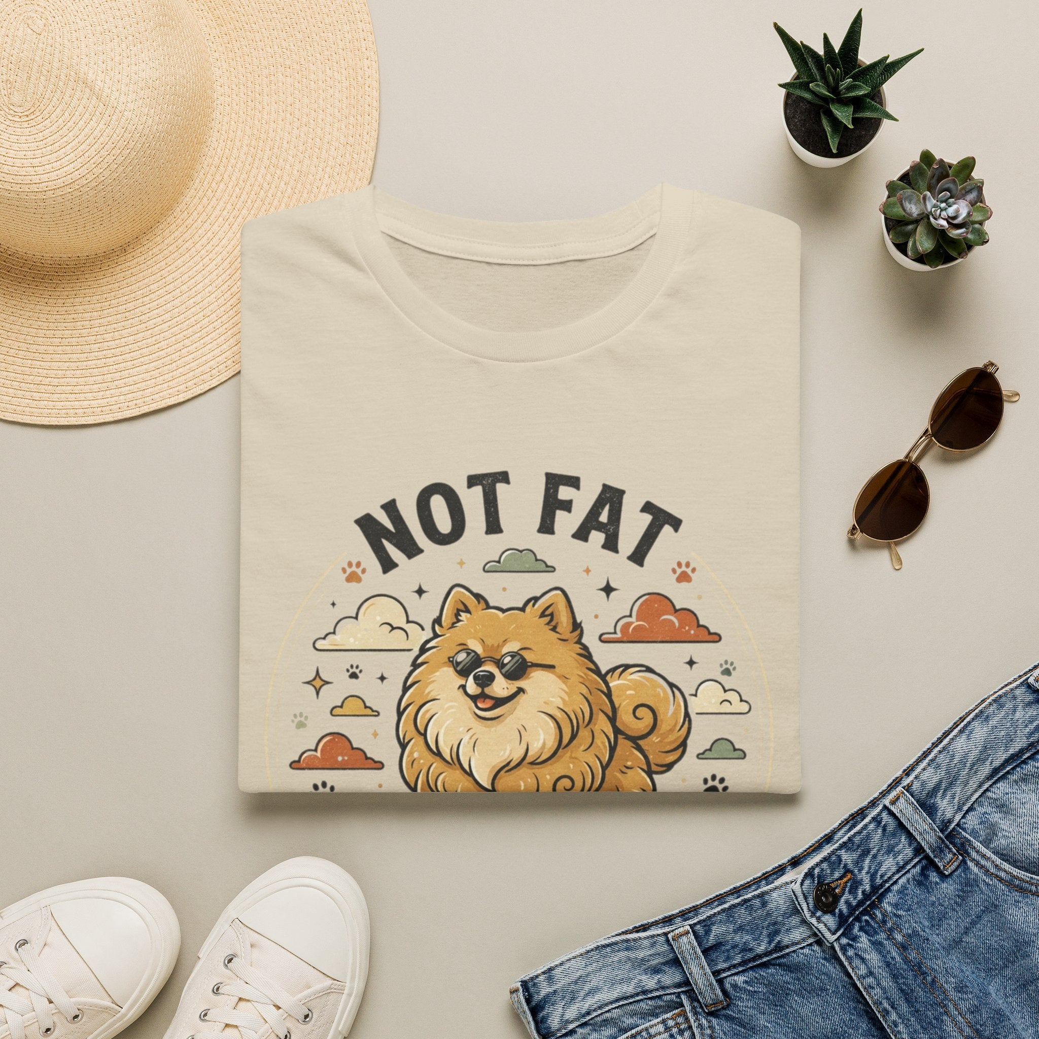 'Not Fat Just Fluffy' Graphic T-Shirt