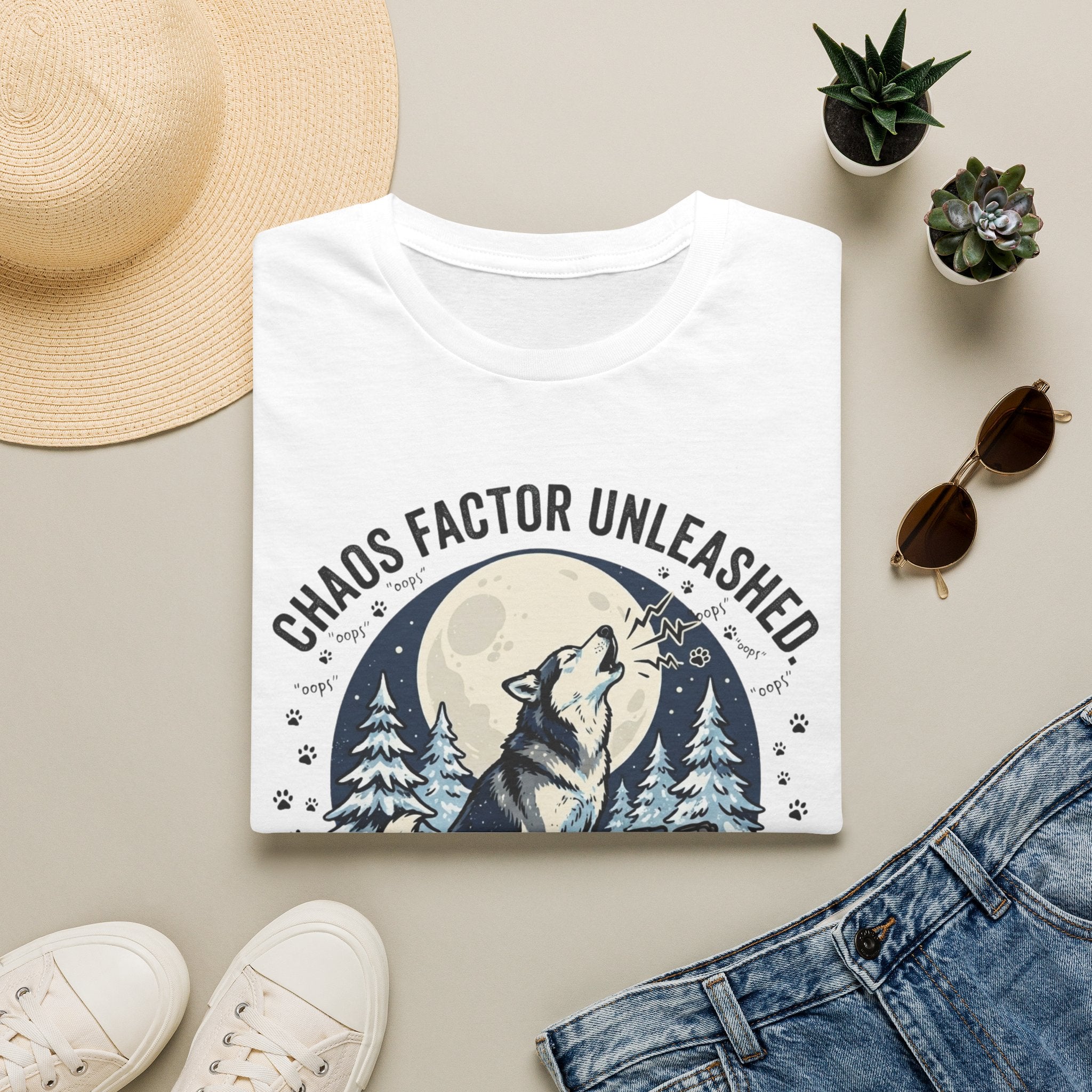 'Husky Noise Patrol' Graphic T-Shirt