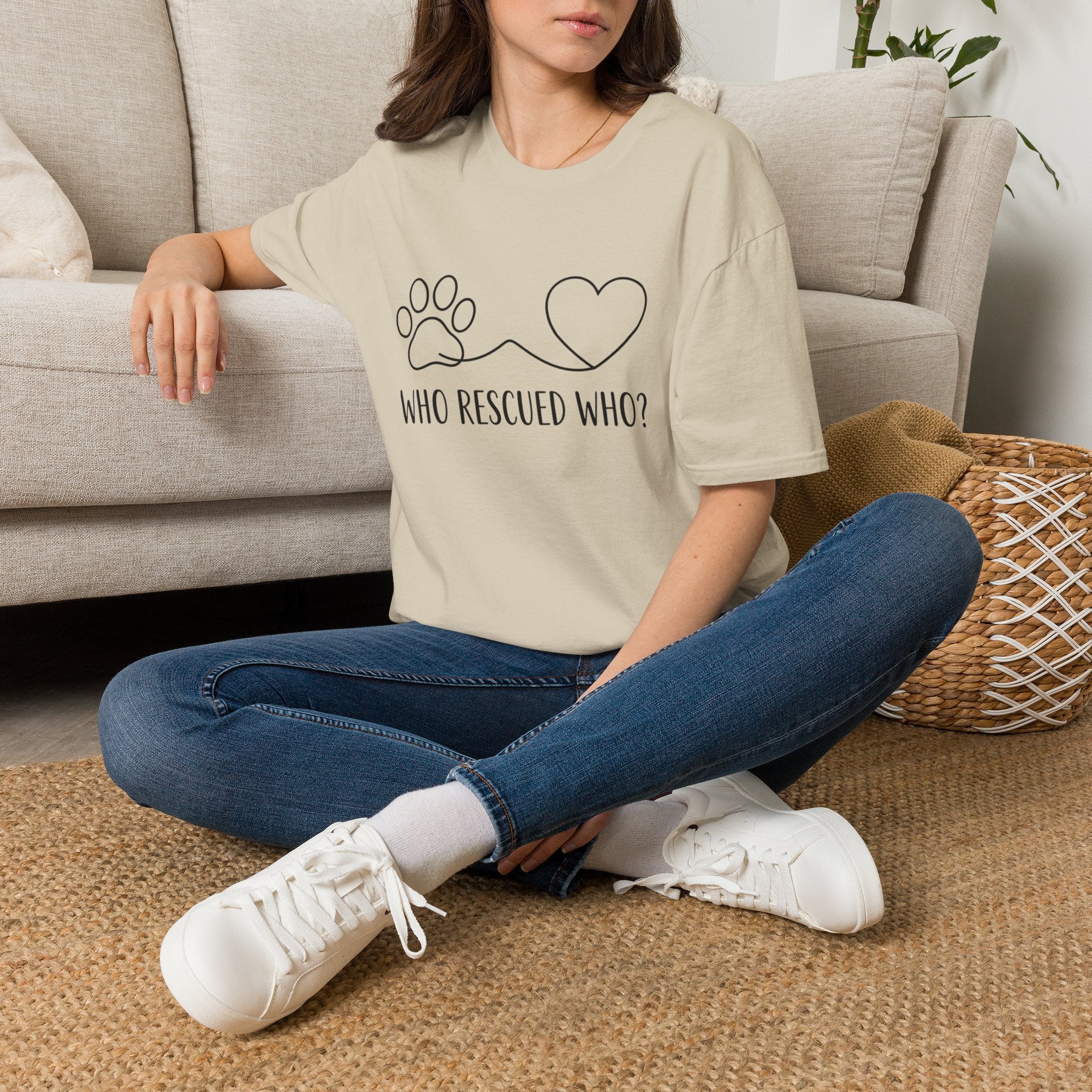 'Who Rescued Who?' Graphic T-Shirt