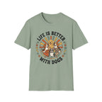 'Life Is Better With Dogs' Graphic T-Shirt