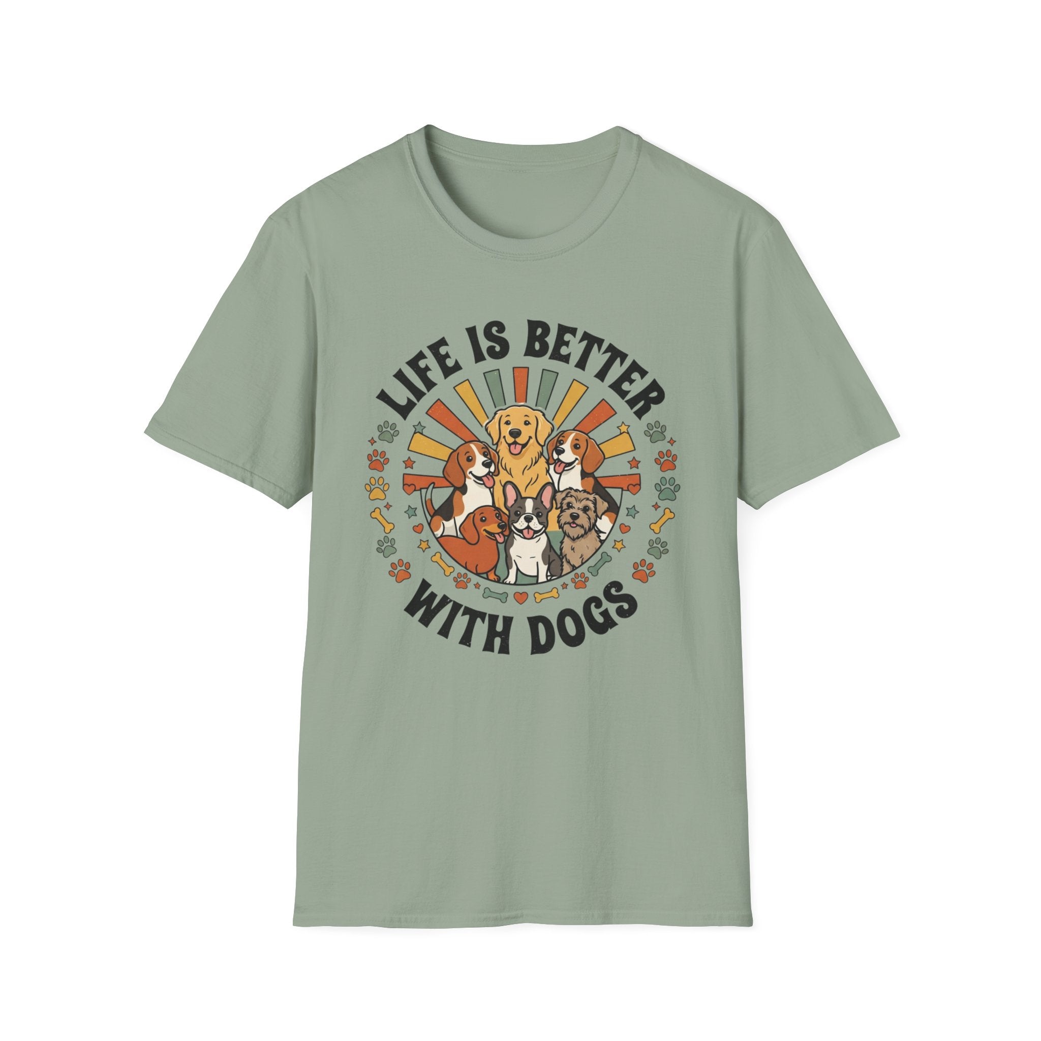 'Life Is Better With Dogs' Graphic T-Shirt