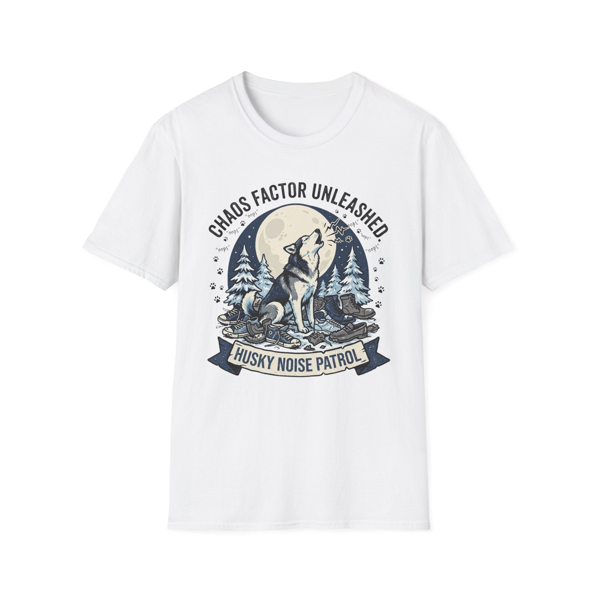 'Husky Noise Patrol' Graphic T-Shirt