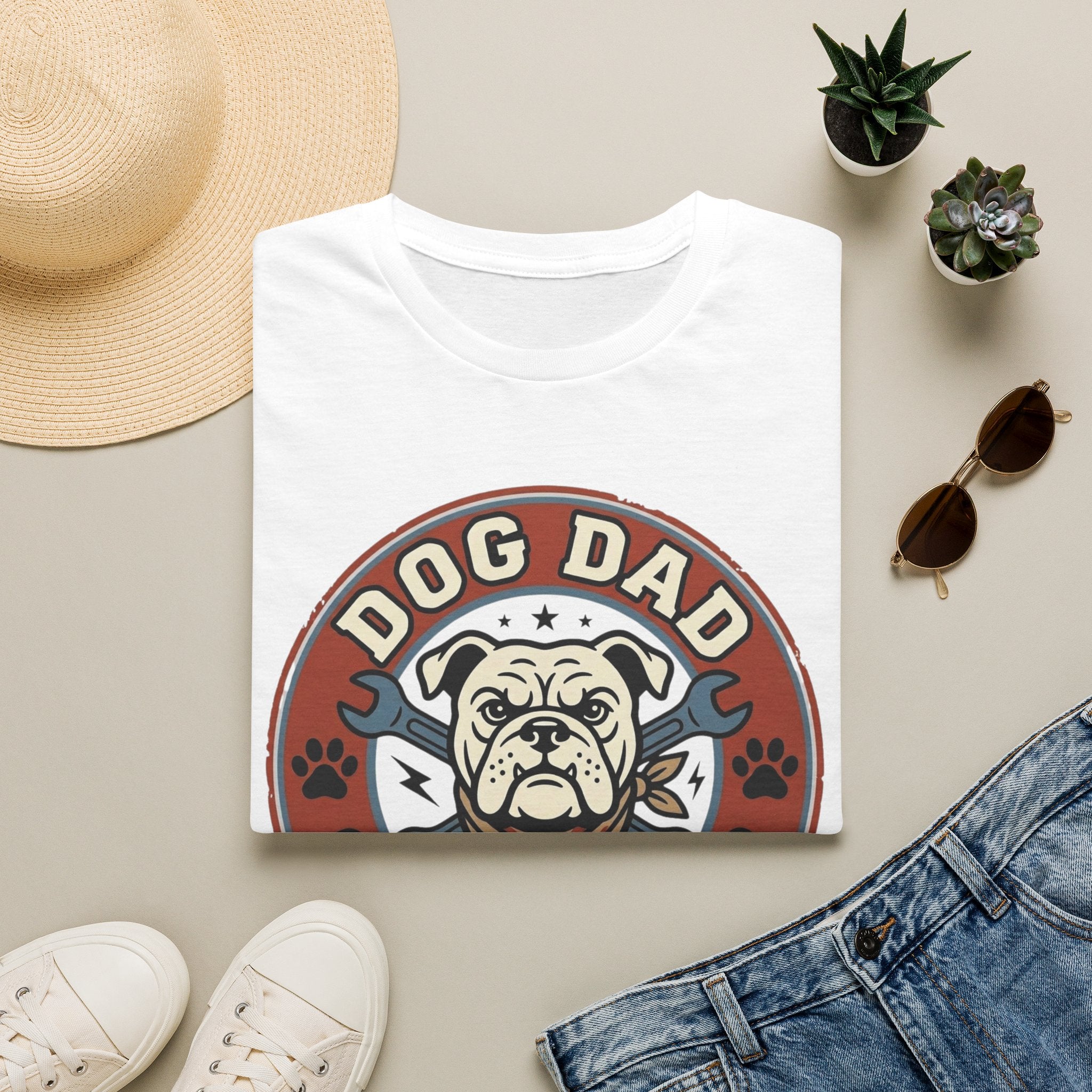 'Dog Dad Garage Club' Graphic T-shirts
