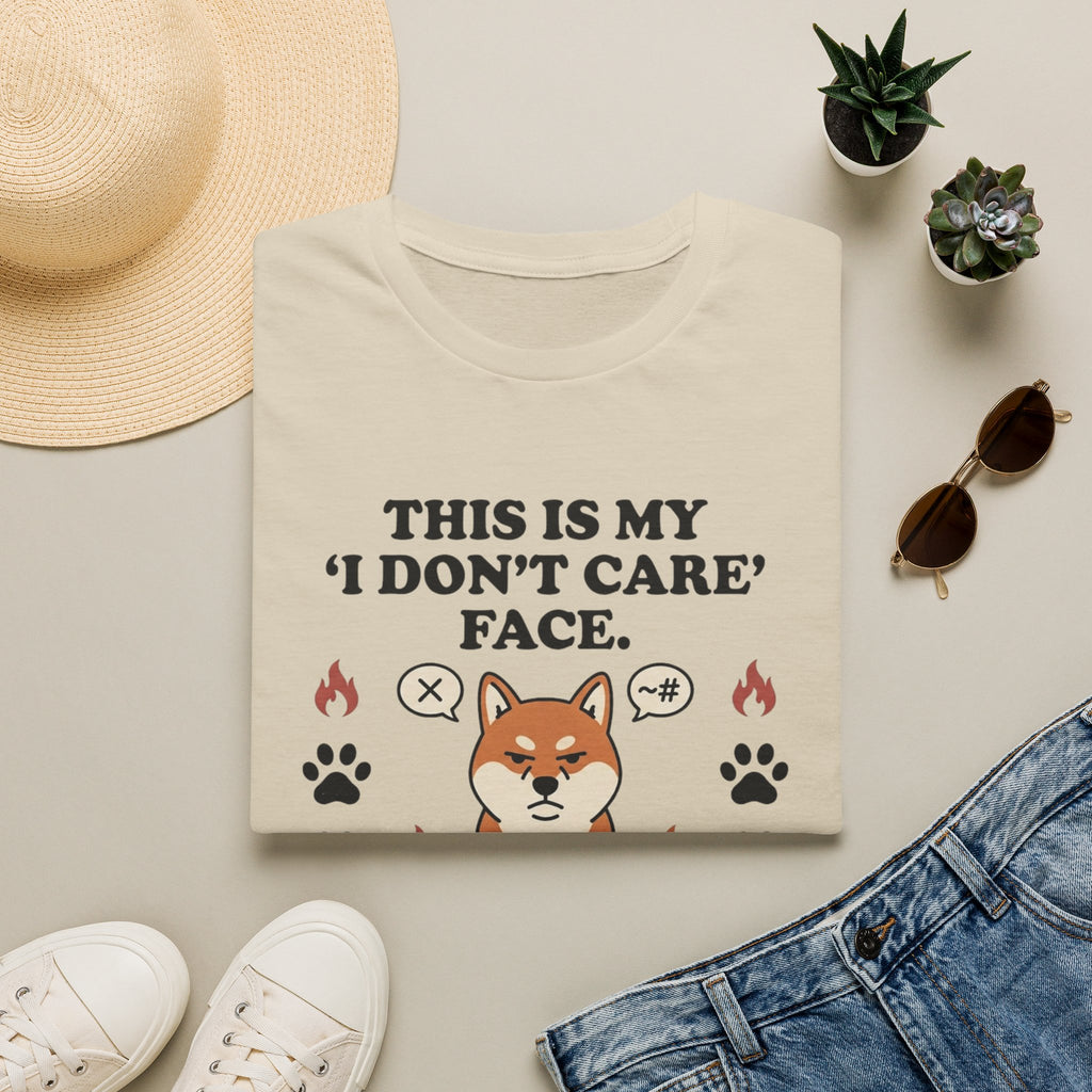 'This Is My I Dont Care Face' Graphic T-Shirt