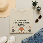 'This Is My I Dont Care Face' Graphic T-Shirt