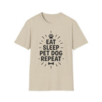 'Eat Sleep Pet Dog Repeat' Graphic T-Shirt