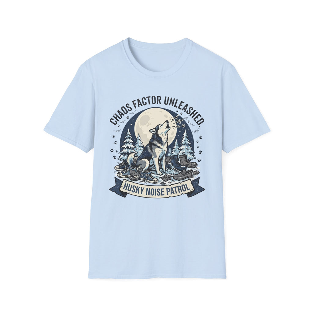 'Husky Noise Patrol' Graphic T-Shirt