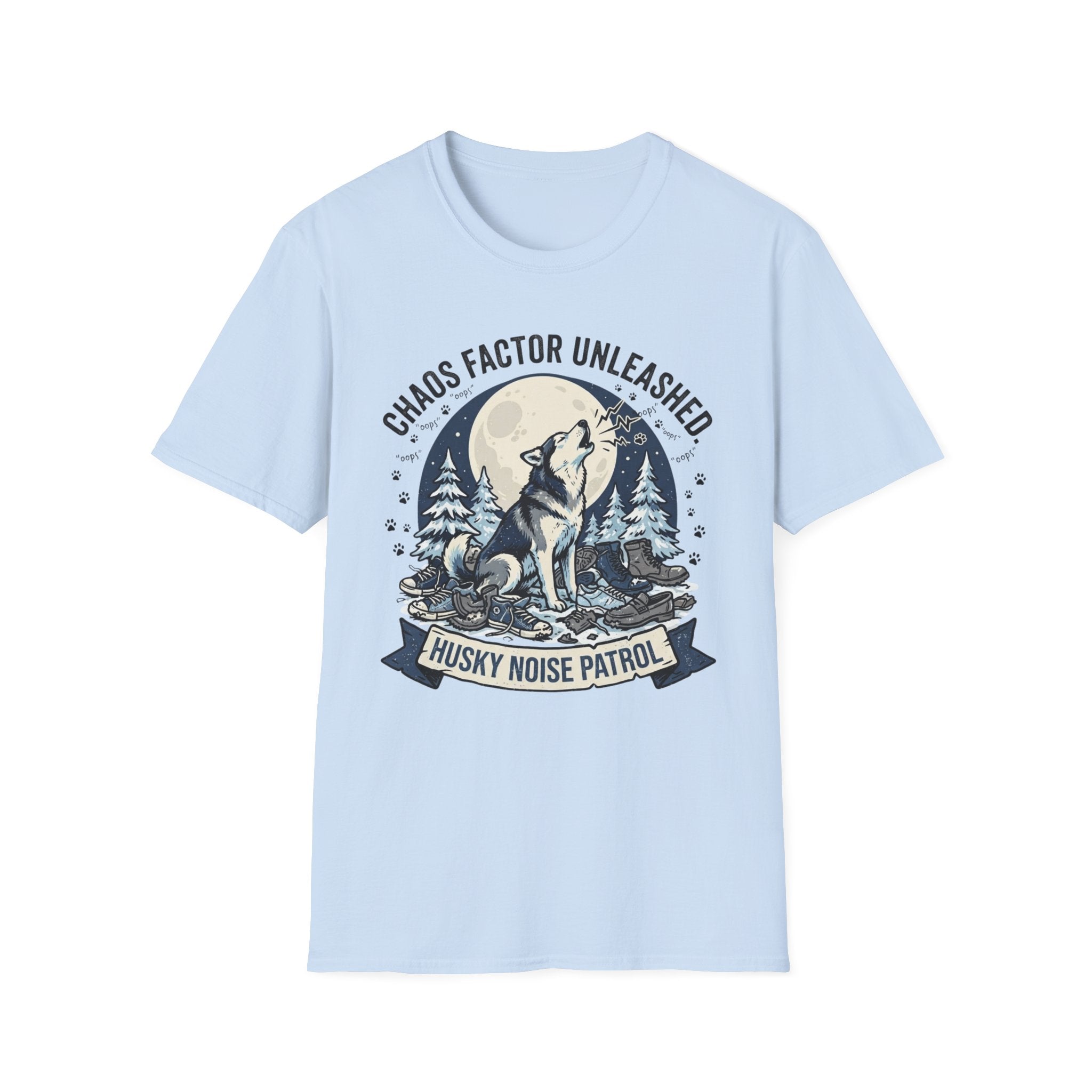 'Husky Noise Patrol' Graphic T-Shirt