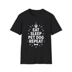 'Eat Sleep Pet Dog Repeat' Graphic T-Shirt