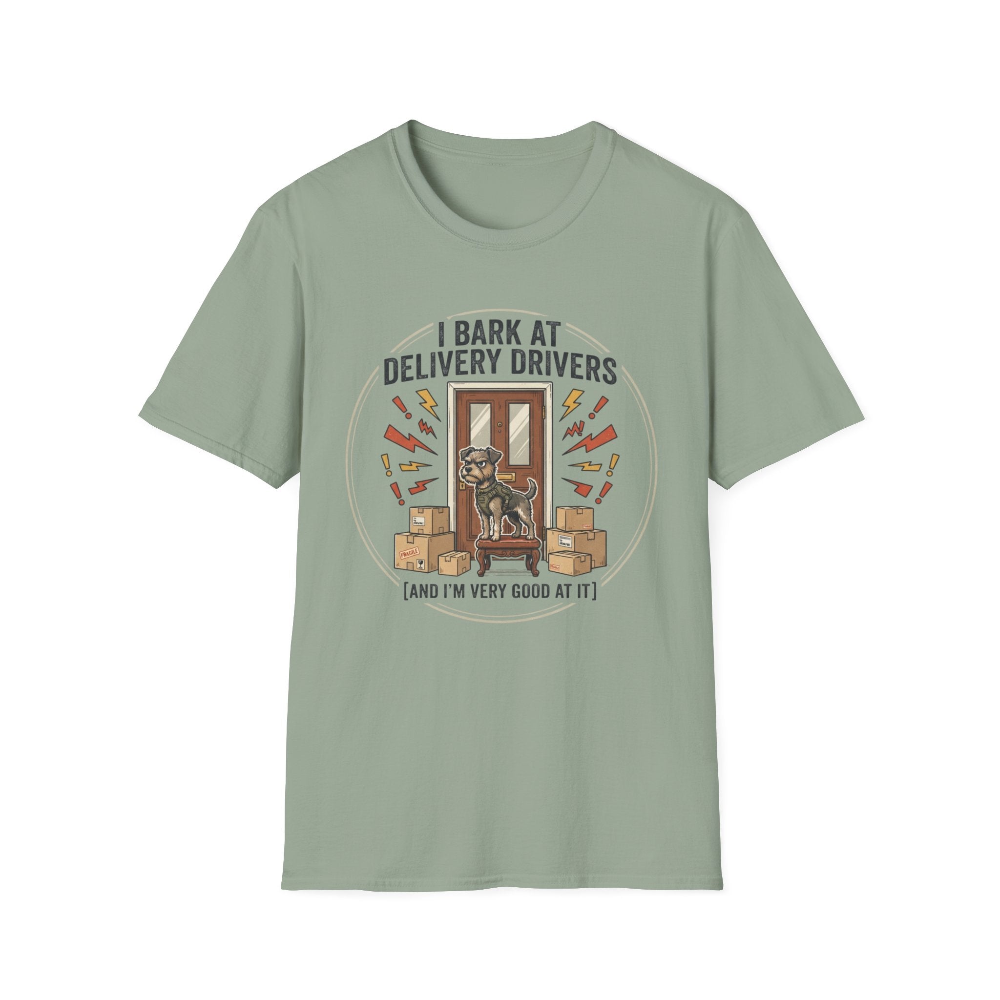 'I Bark At Delivery Drivers' Graphic T-Shirt