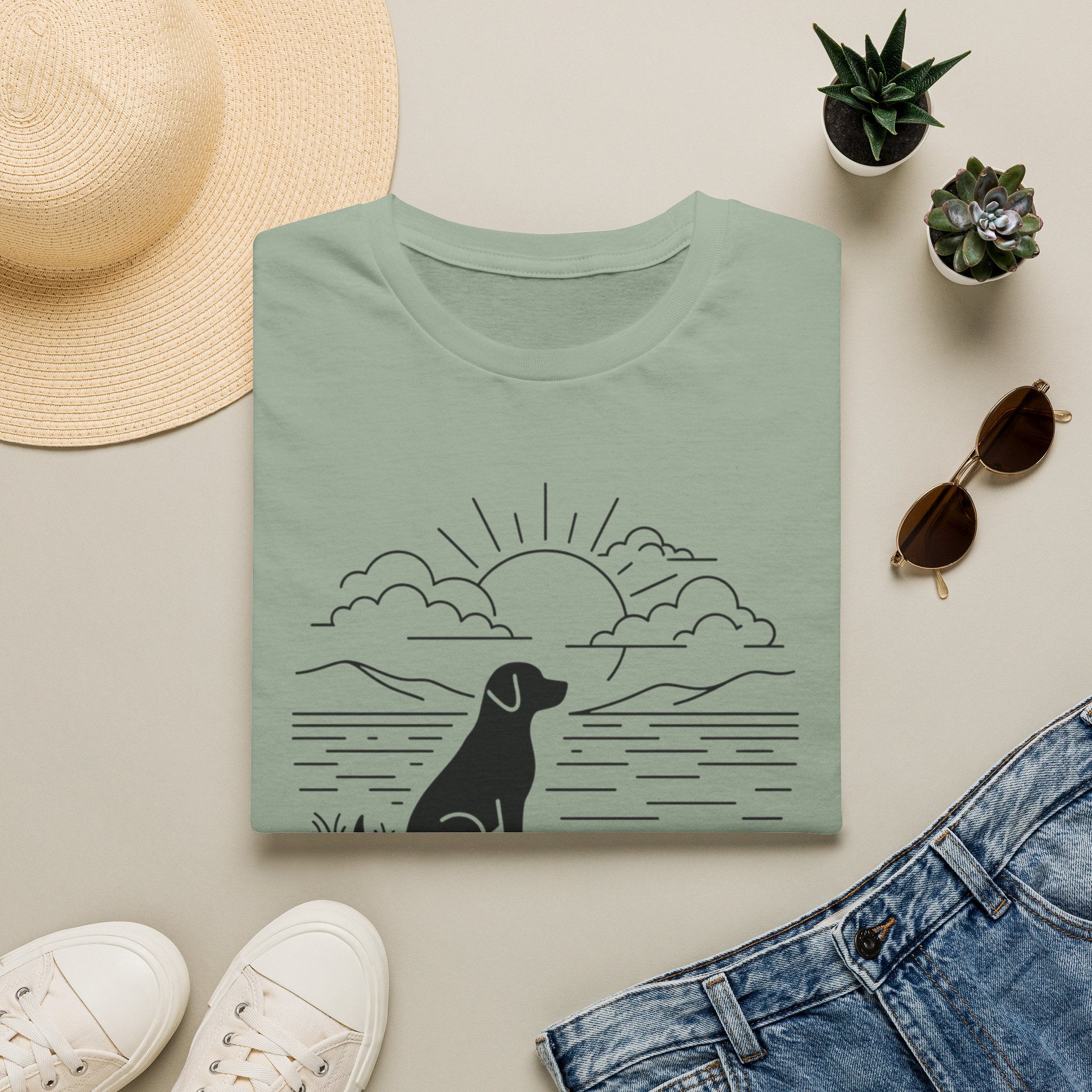 'Quiet Moments With My Dog' Graphic T-Shirt