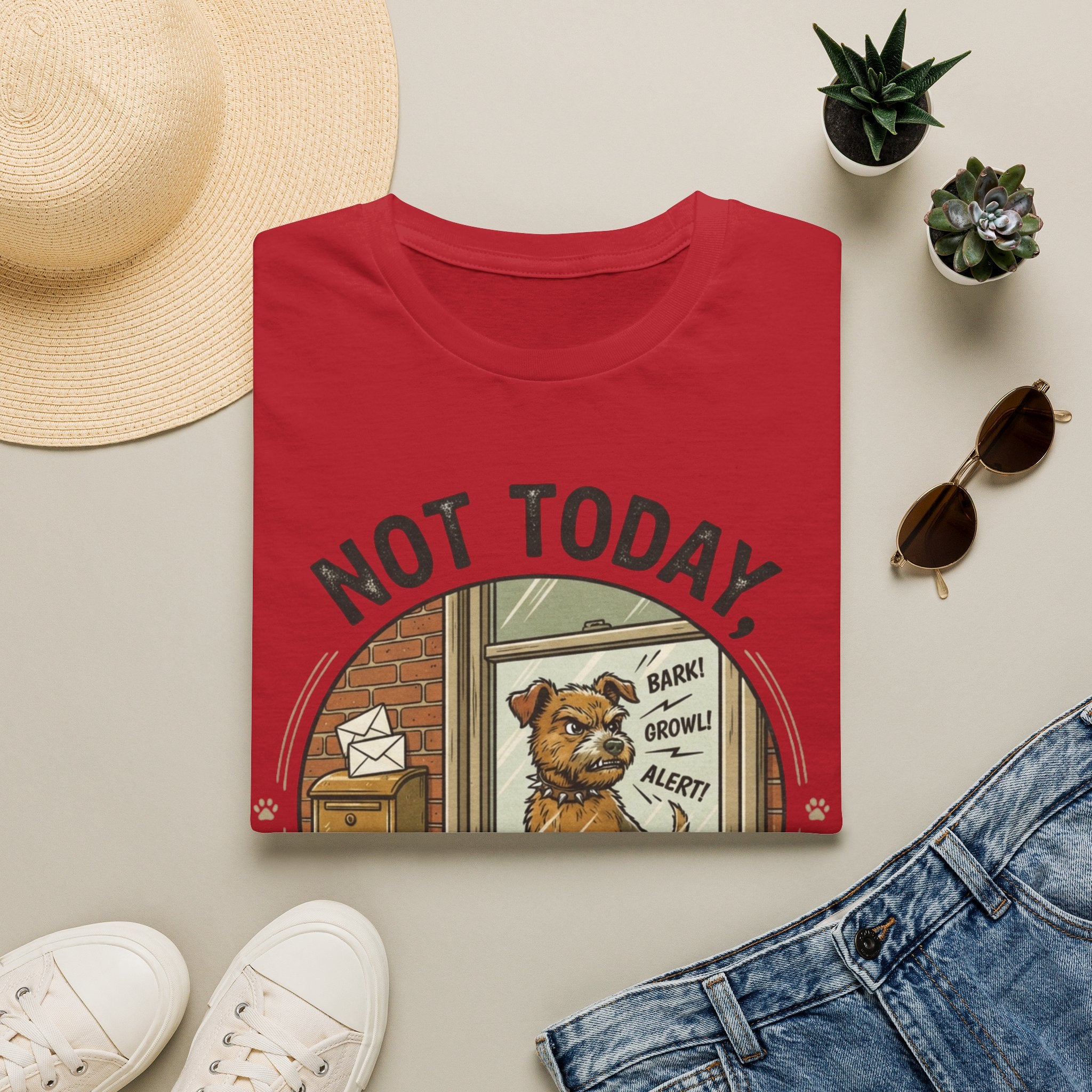 'Not Today Mailman' Graphic T-Shirt
