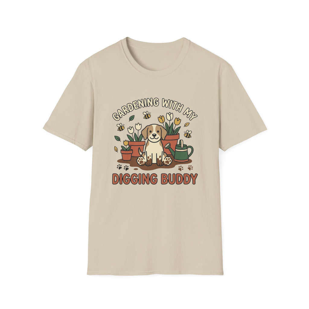 'Gardening With My Digging Buddy' Graphic T-Shirt