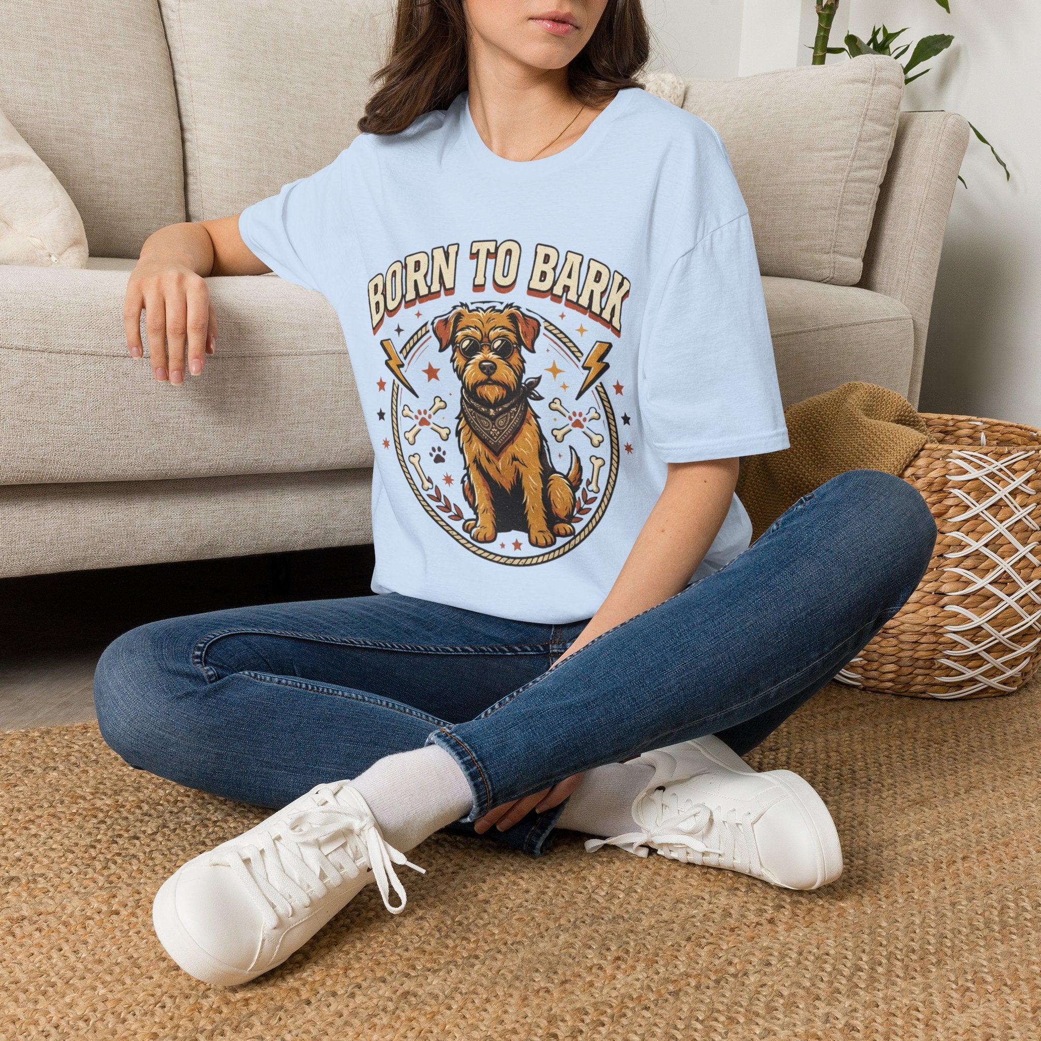 'Born To Bark' Graphic T-Shirt