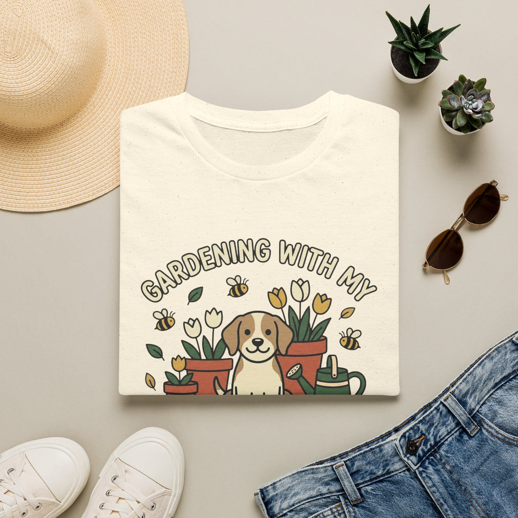 'Gardening With My Digging Buddy' Graphic T-Shirt