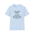 'Live Love Bark' Graphic T-Shirt