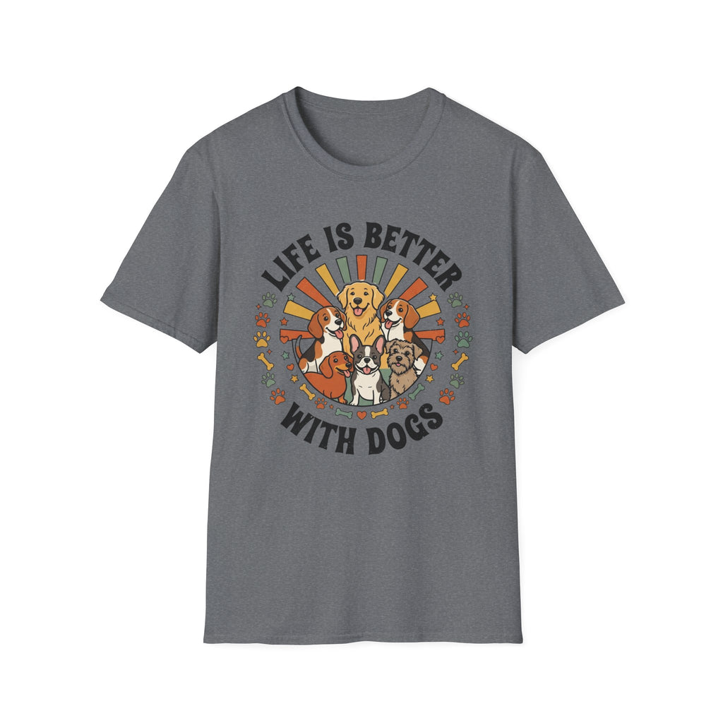 'Life Is Better With Dogs' Graphic T-Shirt