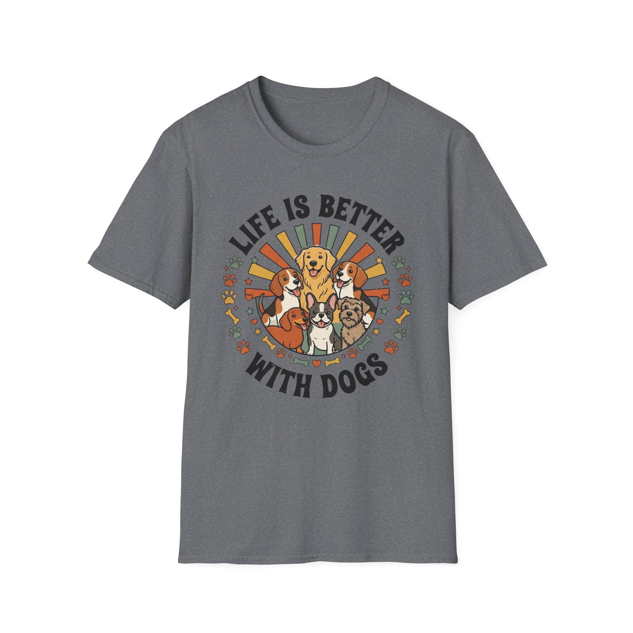 'Life Is Better With Dogs' Graphic T-Shirt
