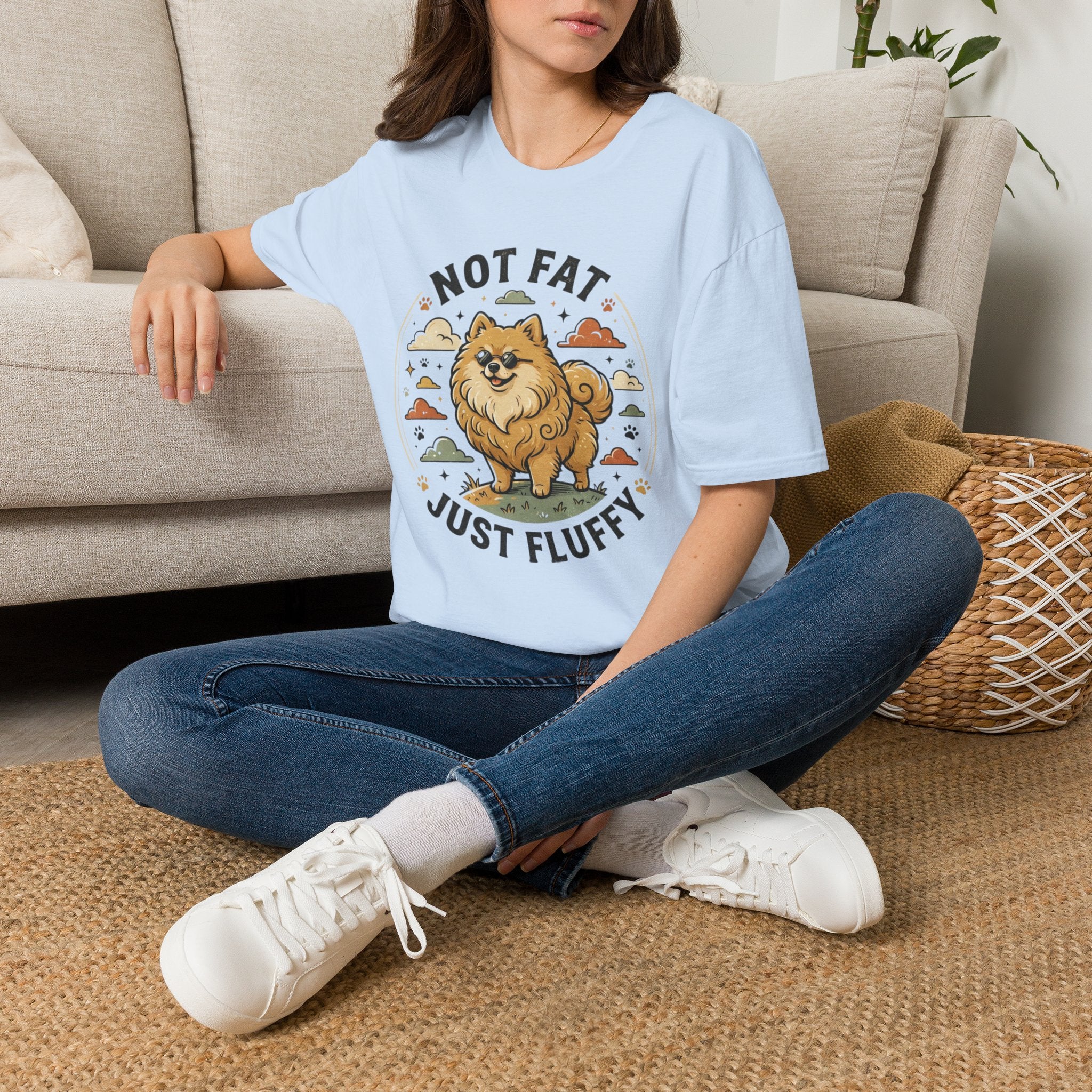 'Not Fat Just Fluffy' Graphic T-Shirt